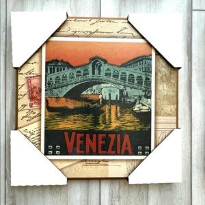 Wooden Wall Art Decor Venezia Italy